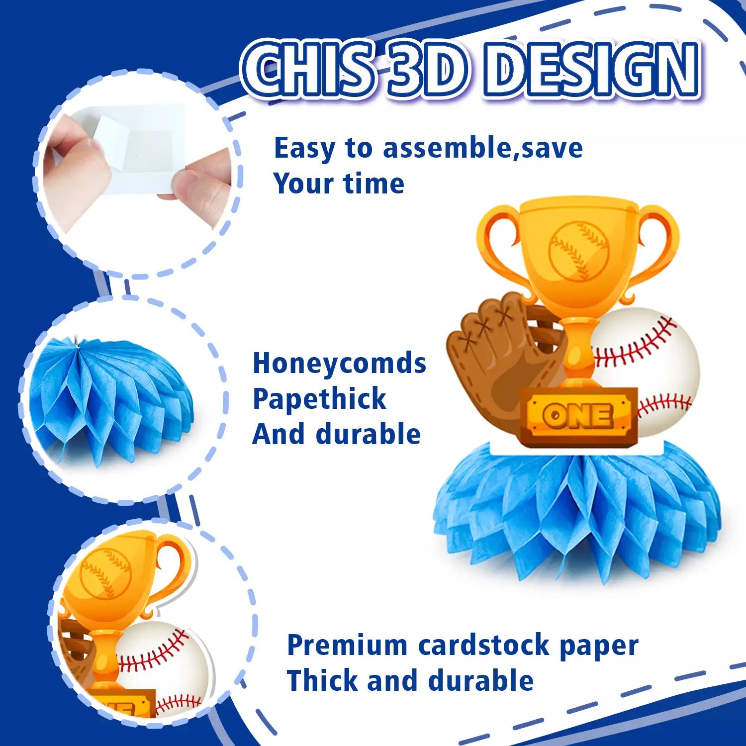 Baseball Centerpieces for Tables, 9pcs Baseball Themed Party Centerpieces/Baseball Birthday Party Centerpieces/Baseball Party Centerpieces for Tables, Baseball Party Centerpiece Decorations for Kids