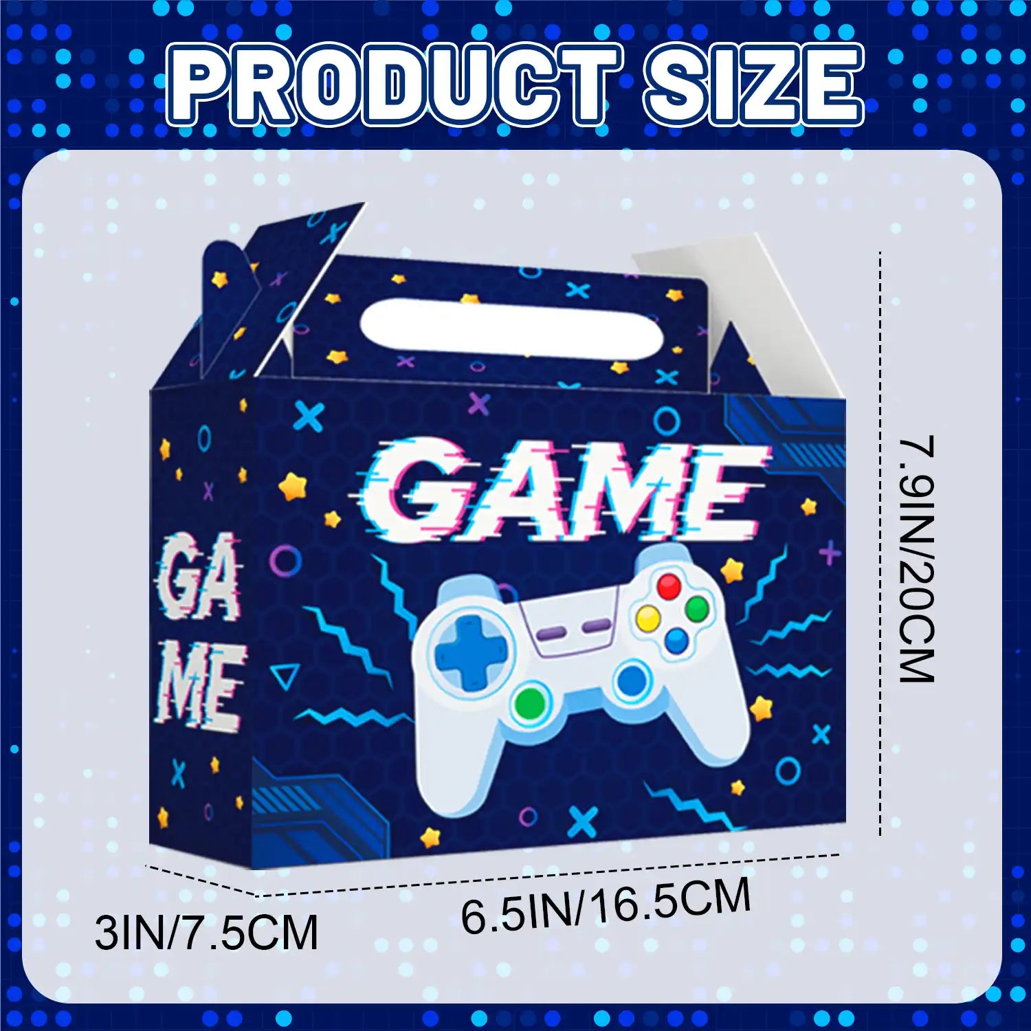 Video Game Party Boxes, 24pcs Gaming Treat Boxes/Video Game Paper Box/Video Game Treat Boxes/Video Game Goodie Boxes, Video Game Candy Boxes for Video Game Birthday Decorations