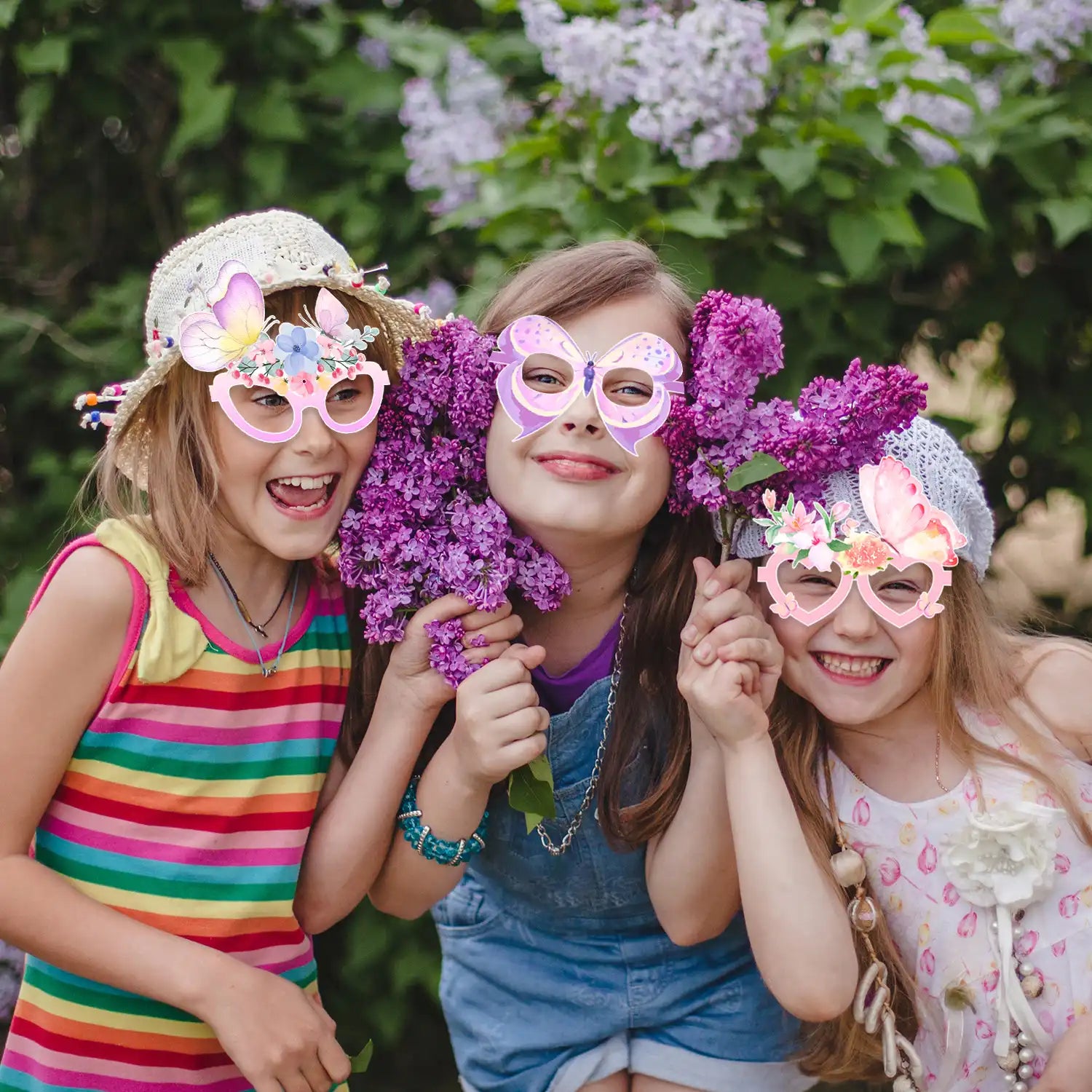 Butterfly Paper Glasses - 36 Pcs Butterfly Party Paper Eyeglasses, Spring Butterfly Theme Paper Party Glasses for Butterfly Photo Booth Props or Butterfly Birthday Decorations Supplies