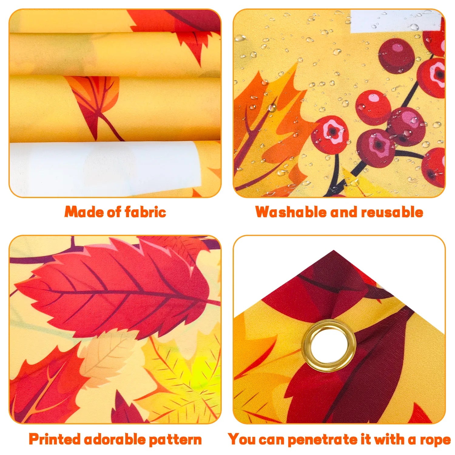 Happy Thanksgiving Fence Banner,11pcs Thanksgiving Banners for Outside&Balloon Set-Outdoor Happy Thanksgiving Banner,Thanksgiving Decorations Balloons&Foil Thanksgiving Balloons for Thanksgiving Party