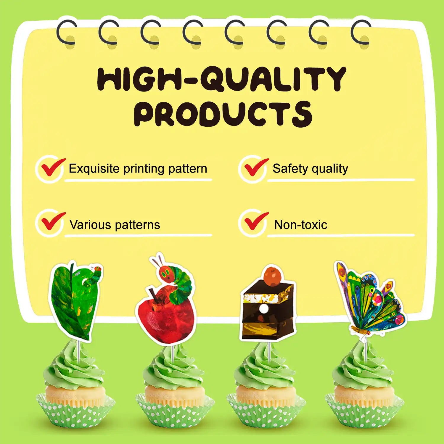 The Very Hungry Caterpillar Party Supplies,73pcs Hungry Caterpillar Birthday Decorations & Tableware Set- Hungry Caterpillar Party Plates Tablecloth Banner Balloon etc Hungry Caterpillar Decorations