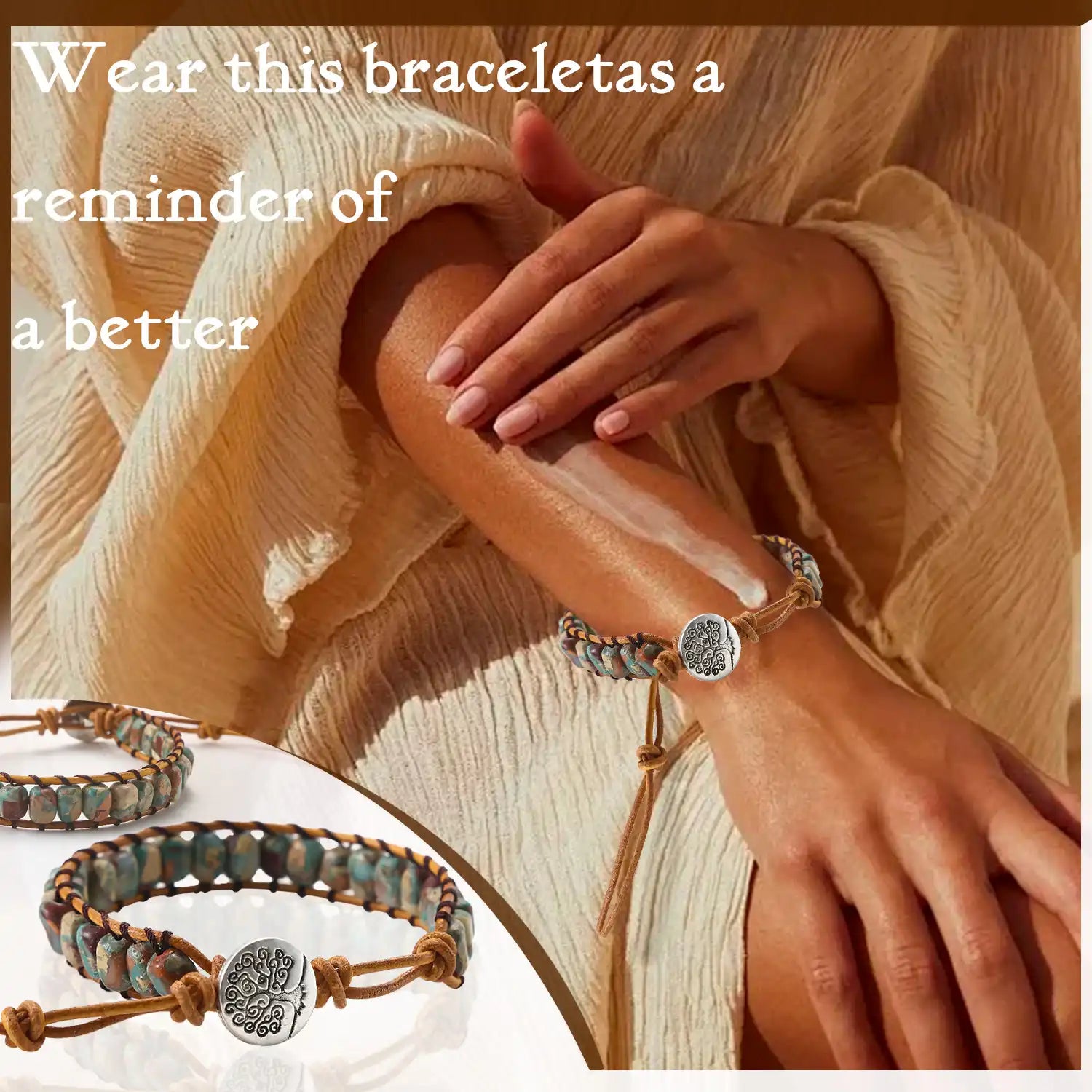 Natural Stone Bracelets, 3 To 6'' Gemstones Beaded Stretch Bracelet Healing Crystal Bracelet Inspirational Bracelets Yoga Bracelet Natural Stones for Natural Life Gifts
