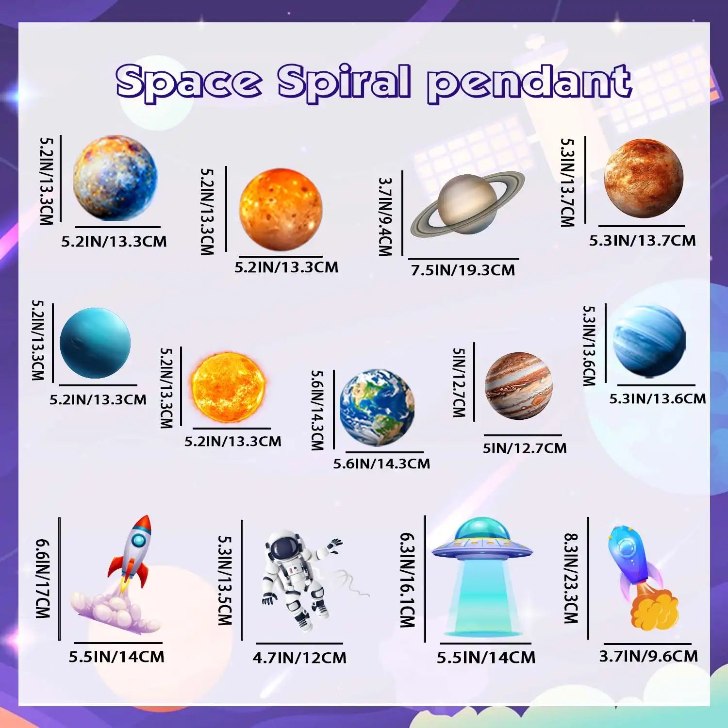 Solar System Hanging Swirl, 34pcs Space Themed Party Decorations - Outer Space Party Ceiling Hanging Swirls, Space Themed Party Swirls Streamers & Planets Swirl Decorations etc Space Party Decorations